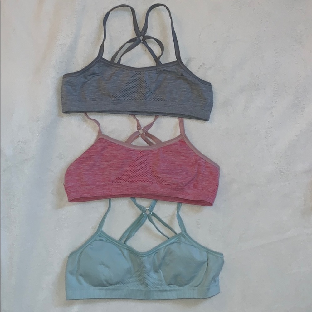 3 Hanes sports bras